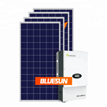 Bluesun Grid tie solar panel power 20kw system on ground for home use America 120vac 240vac